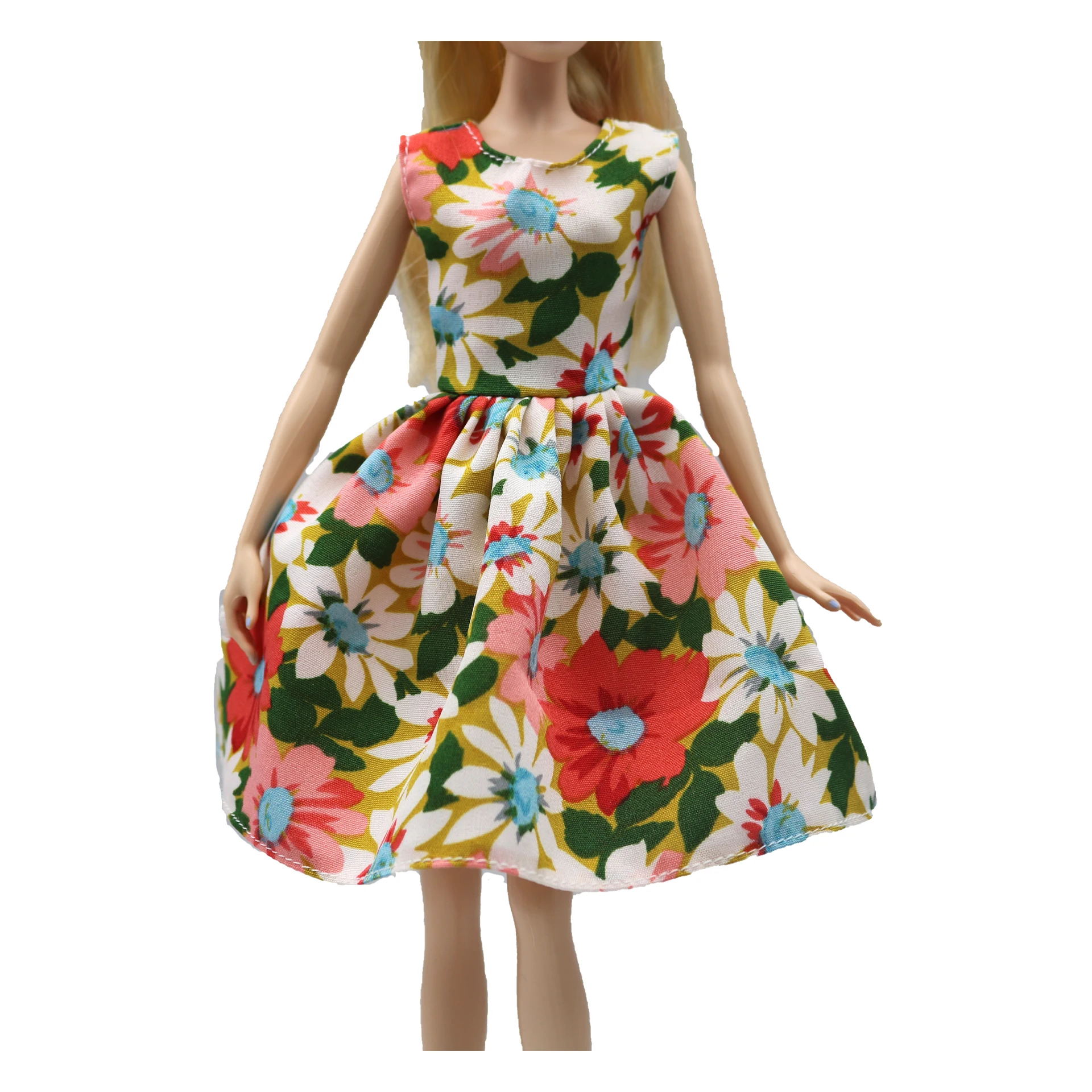 New 30cm 1/6  3 colors floral dress Daily Wear Doll Accessories Clothes for Barbies doll