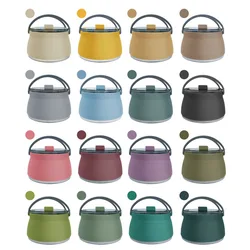Silicone Folding Kettle Portable Coffee Tea Cooker Collapsible Mini Boiling Pot Outdoor Camping Hiking Backpacking