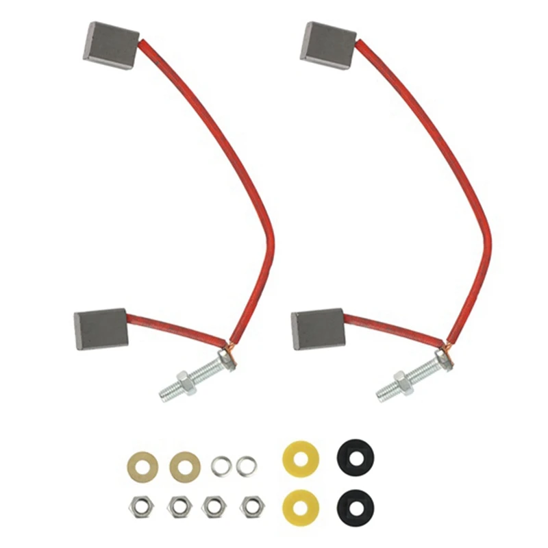 New For Club Car Precedent Starter Alternator Motor Brush Set For 2010-UP Golf Cart, 103347301 Red-A92D