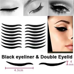 48Pcs Eyelid Tool Sexy Cat Style Eyes Sticker Black Eyeliner Tape Beauty Eyeliner Sticker Eye Cosmetic Makeup Tools