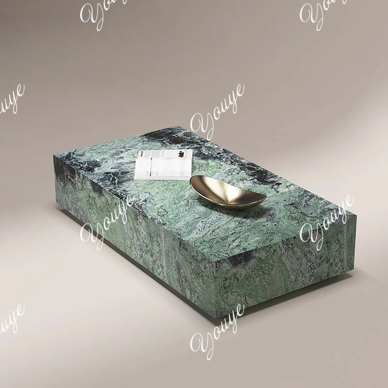 

Extremely simple post-modern light luxury living room art tea table stone natural marble coffee table