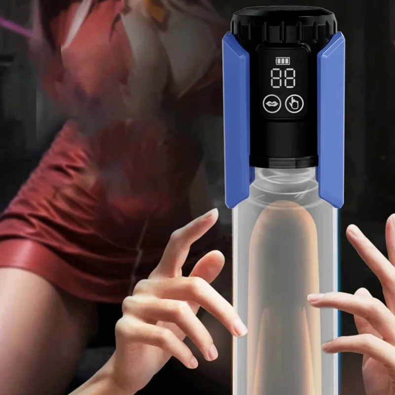 مدرب الانتصاب الكهربائي للرجل فراغ التلقائي ذكر القضيب توسيع تمديد مضخة ديك #5