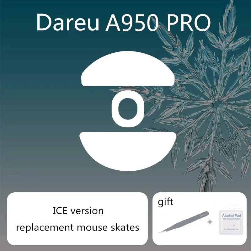 

Replacement Mouse Skates for Dareu A950 Pro ICE Version Enhanced Brake Control Speed Mouse Feet