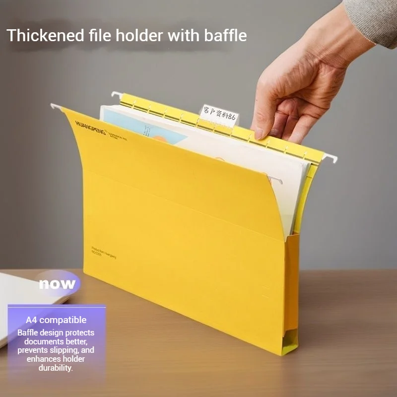 10pcs Reinforced Hanging File Folders With Tabs A4 Letter Size Suspension Files Holder Expansion Capacity For Office School Home