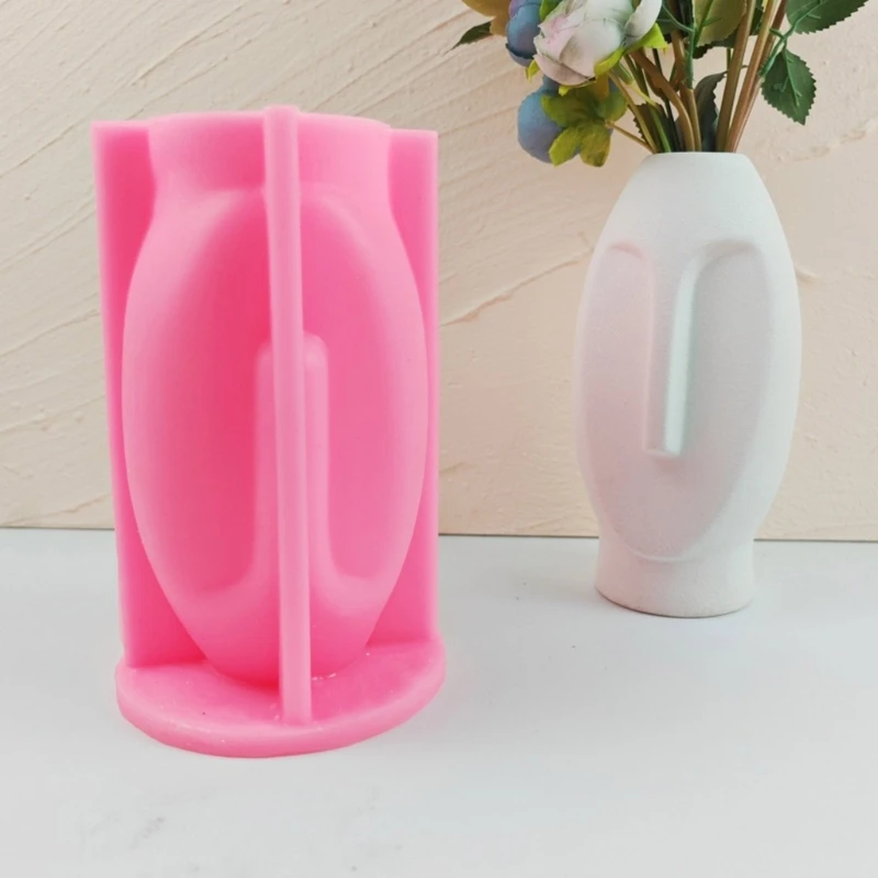 Silicone Mold Unique Human Flower Vase Mold for DIY Concrete Resin Mold