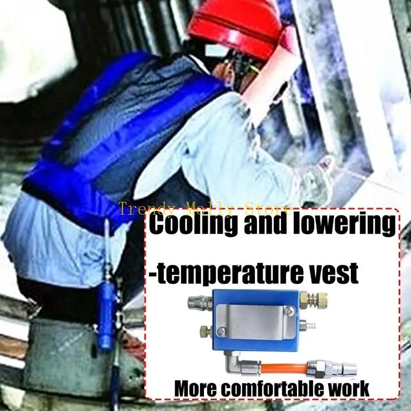

N5KB промышленный охлаждающий жилет для мужчин и женщин, сварочный стальной охлаждающий жилет со сжатым воздухом, регулируемый