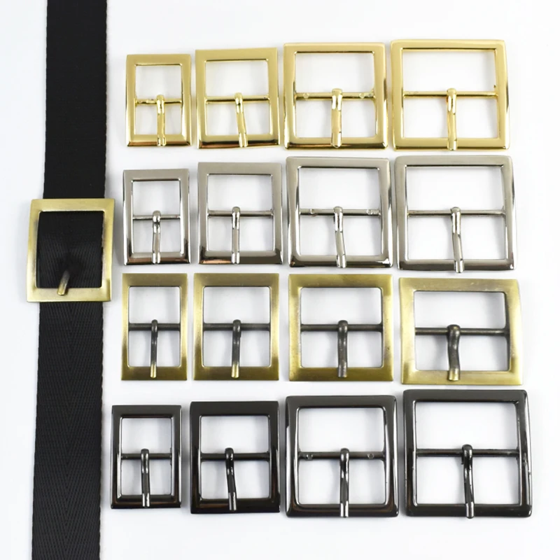

20-50P Meetee 16-38mm Metal Belt Buckle Webbing Adjust Slider Clasp Pants Waistband Fastener Pin Buckles Leather Craft Accessory