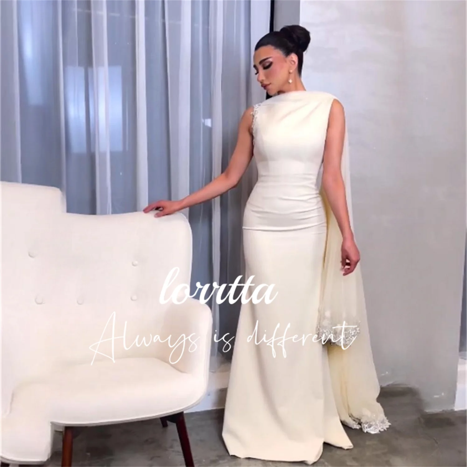 Mermaid Dress Formal Evening Dress Applique Saudi Arabia Engagement Tulle Sequined Vestidos De Noche Para Mujer Gala Customized