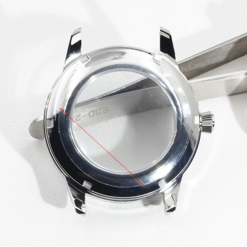 NH35 40mm Case Suit 35mm Dial Cocktail Watch Case Sapphire Glass Silver Rose Gold Watch Accessories Diving Men's DIY