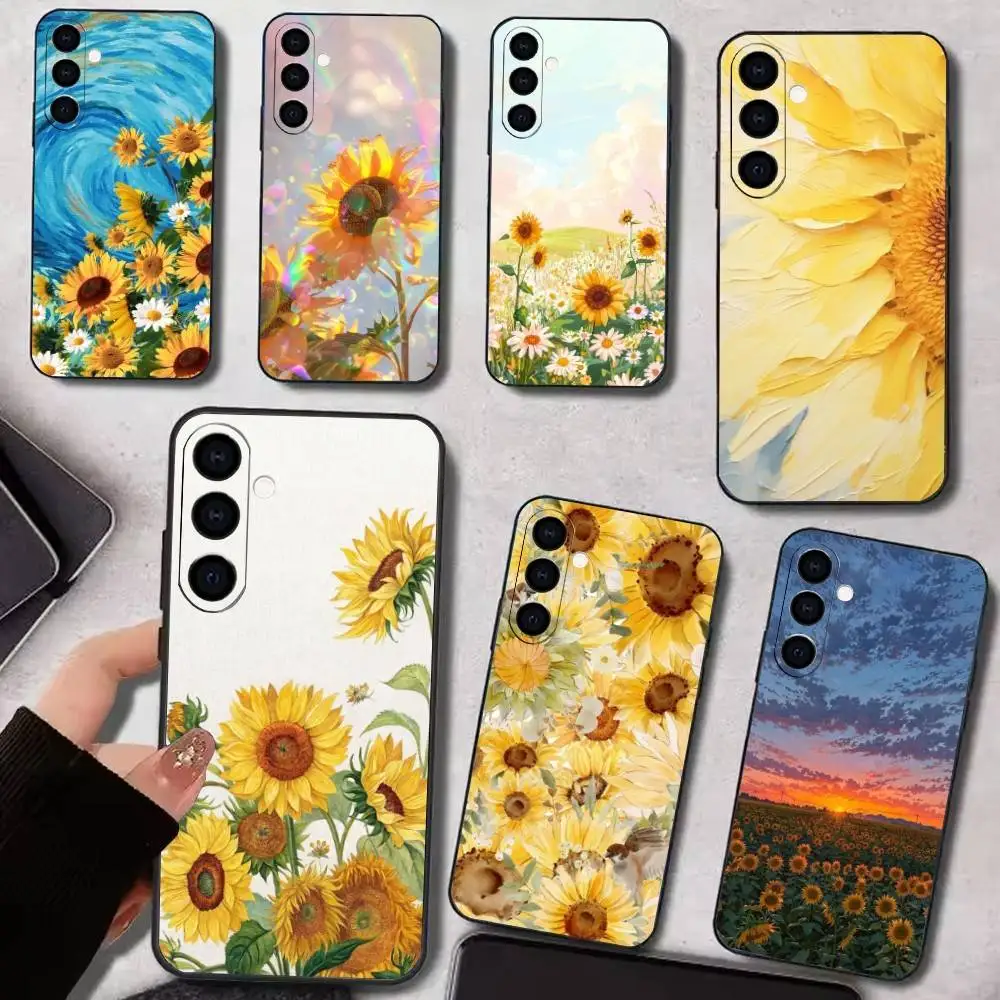 

Sunflowers Printed Phone Case Silicone Soft For Samsung Galaxy A73,A72,A71,A70,A53,A52,A51