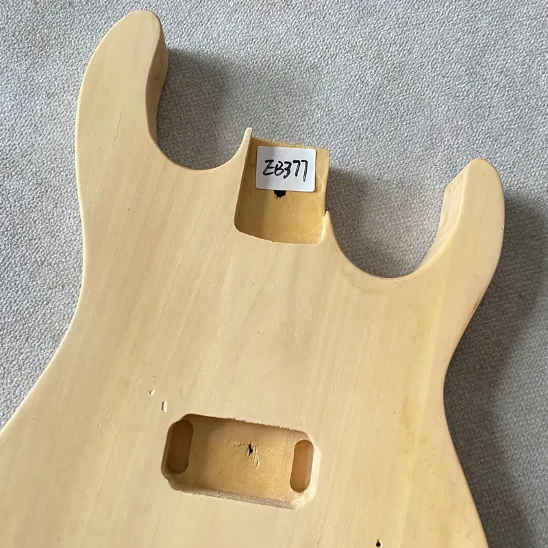 

EB377 Custom Electric Guitar Natural Solid Basswood ST Guitar Body Unfinished one Humbucker Pickup Custom Bridges for DIY