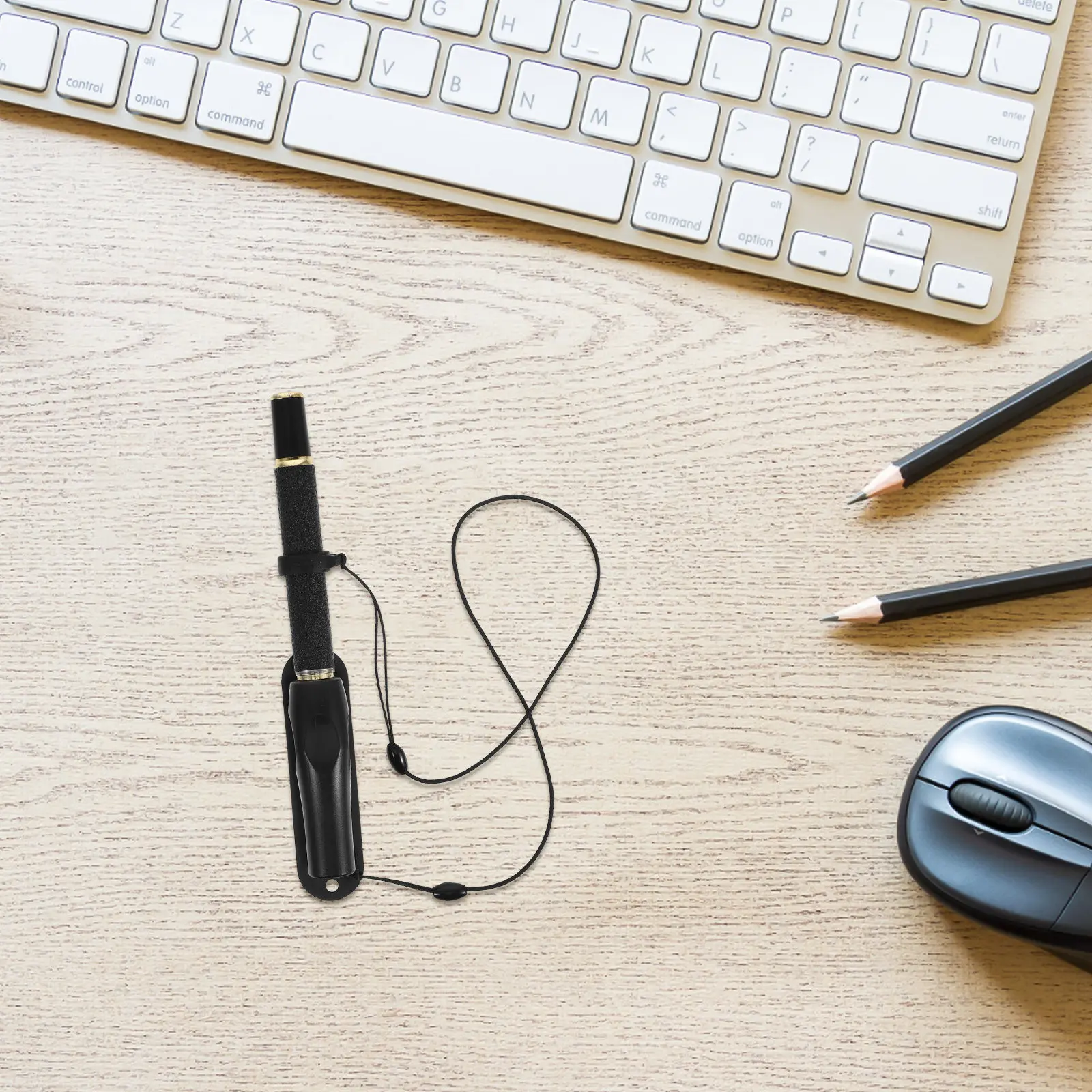 

2Pcs Elastic Coiled Retractable Pen Holder Leash Tether for Badge Reel Clipboard Pen Keeper Stylus Tether Stylus Lanyard