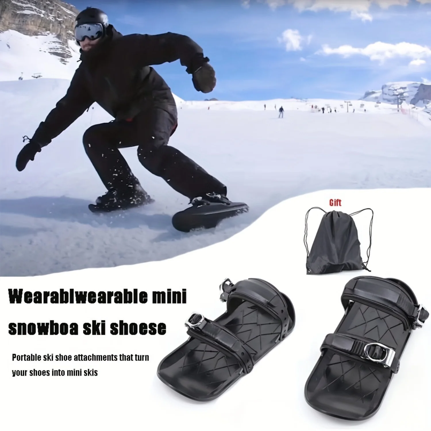 

Second Generation Mini Snowboard Shoe - Lightweight and Durable Ski Shoes for Winter