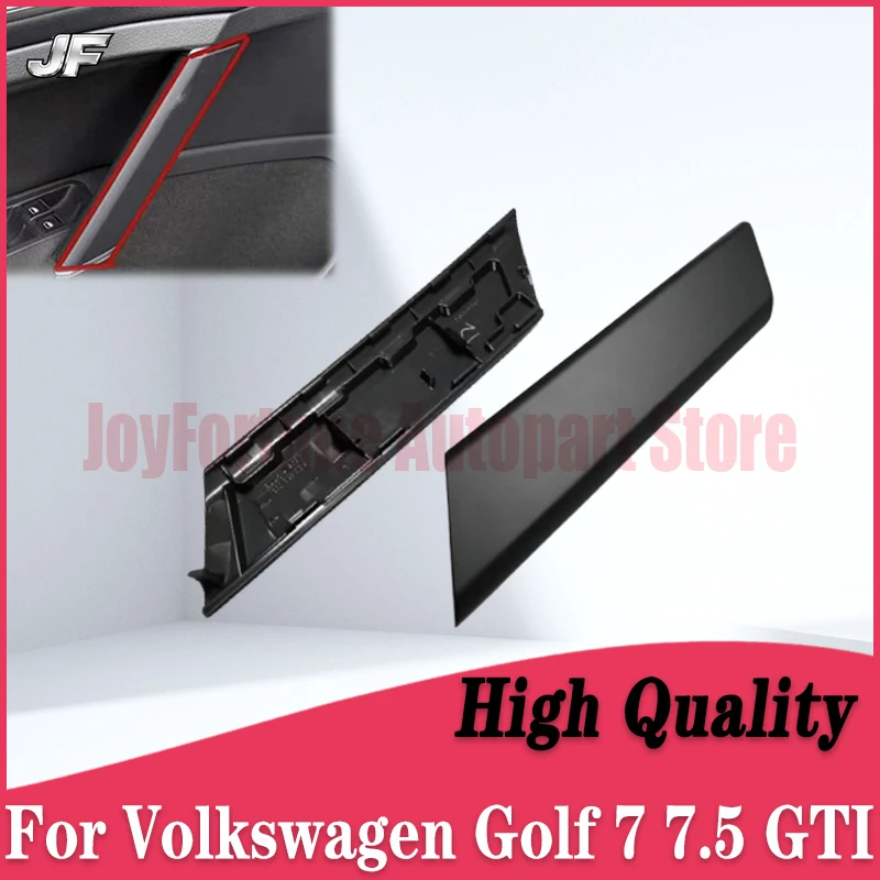 Interior Front Door Handle Cover,R-Line Door Handle Cover Black Left Right Side For Volkswagen Golf 7 7.5 GTI 5G0868040A/039A