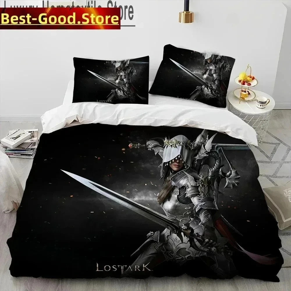 

3D Print Lost ARK Game Bedding Set Printed Bed Set With Pillowcase Bed Duvet Cover Soft Queen King Size Bedclothes Home