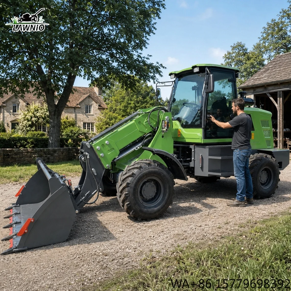 Packaging Customization Telescopic Arm Loader  Air Brake System and Strong Traction for Construction  Loader