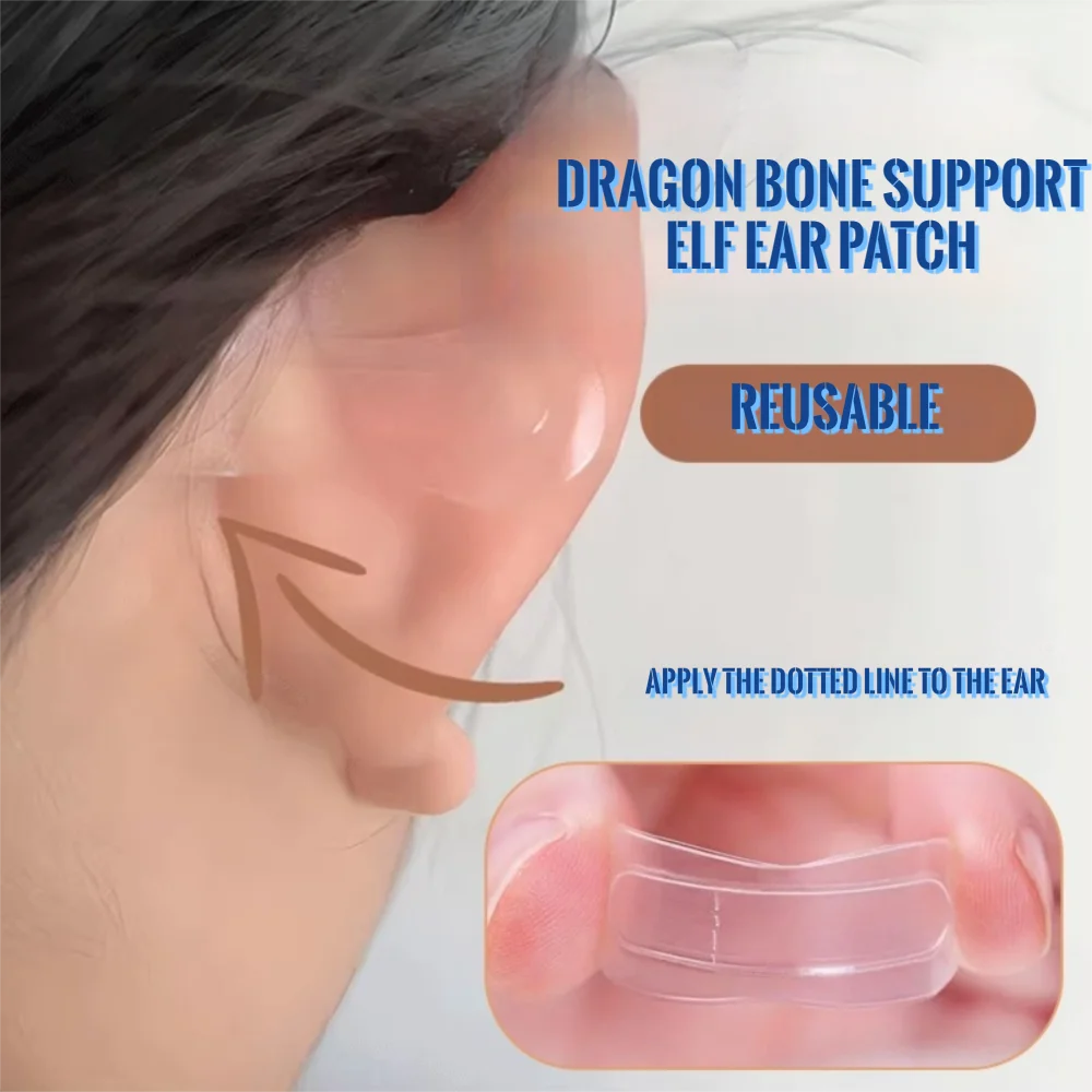 18pcs Self Adhesive Cosmetic Ear Stickers Invisible Elf Ear Stickers Ear Supporters Skin-Friendly Transparent Ear Corrector