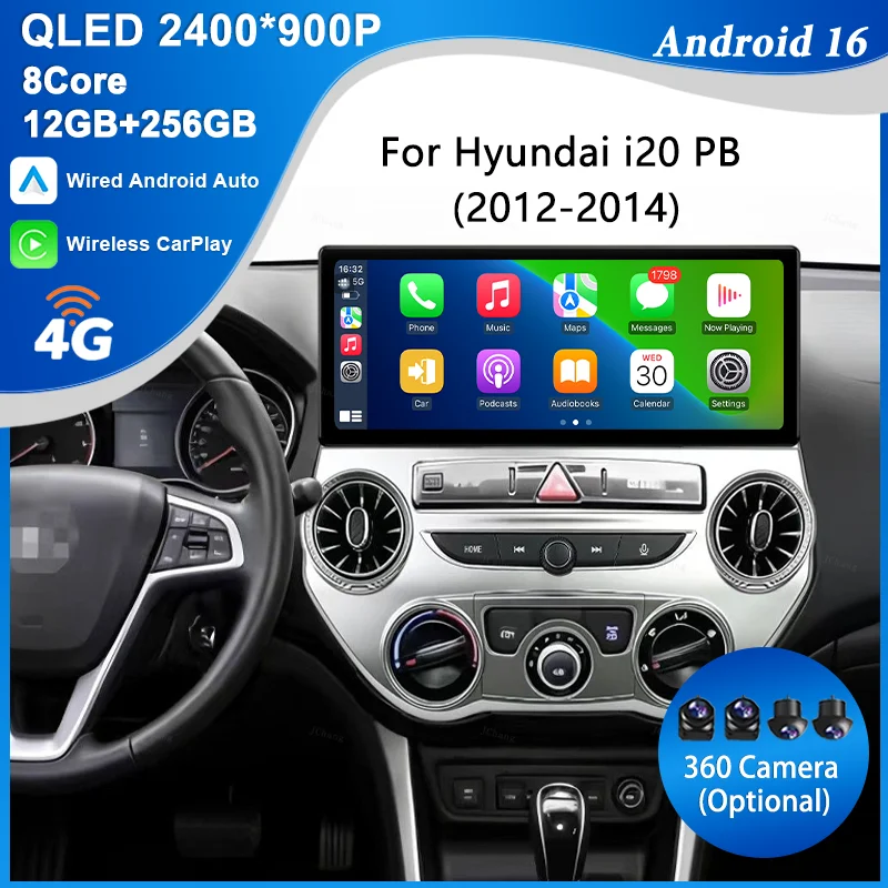 For Hyundai i20 PB 2012-2014 12.3