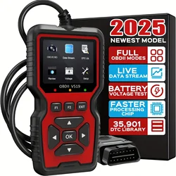 V519 OBD2 Scanner Live Data Professional Mechanic OBD2 Diagnostic Code Reader Tool for Check Engine Light Car Fault Code Scanner