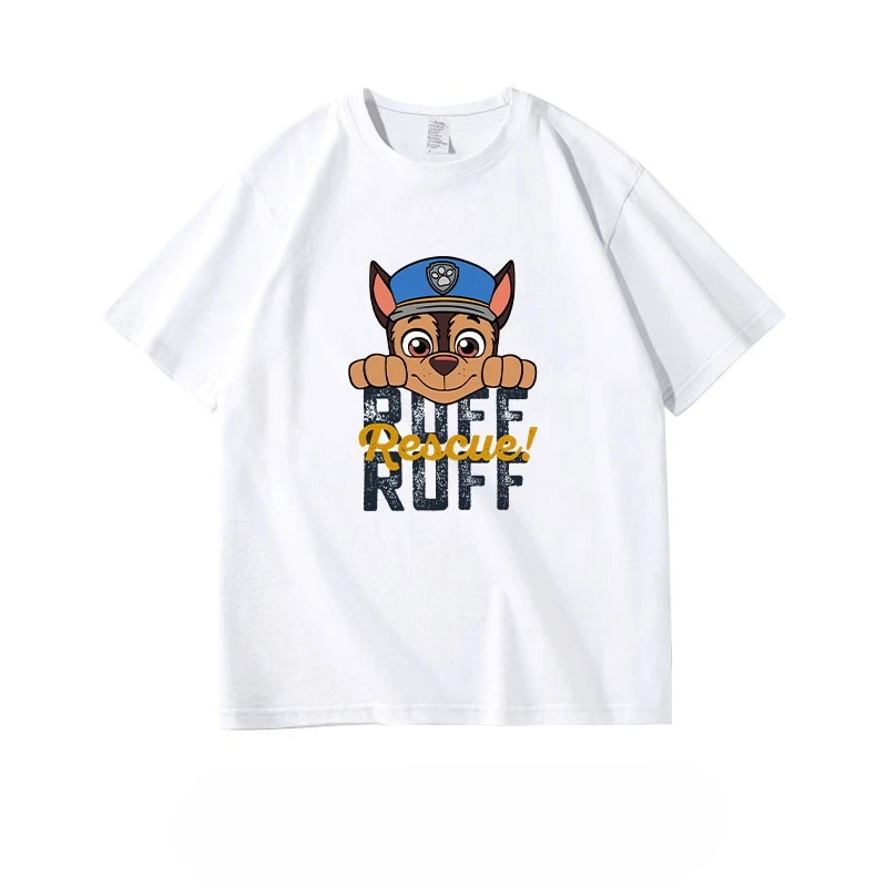 Paw Patrol Joint Venture Cartoon Print Kids T Shirt Cotton Boys Girls Summer Casual Top Children Fashion Daily Wear Gift T-shirt