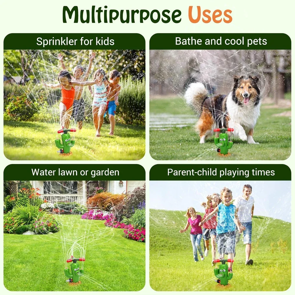 Cactus Sprinkler Outdoor Waternevel Speelgoed Achtertuin Tuin Waterspeelgoed Zomer Yard Cartoon Splash Sprinkler Babybadje Speelgoed voor kinderen