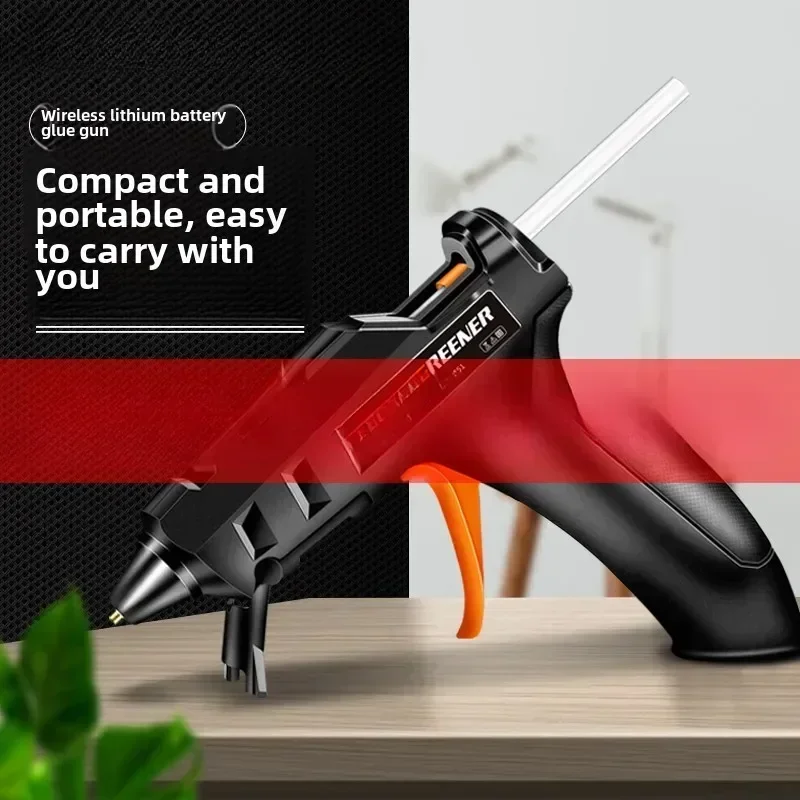 High Quality Industrial Grade Cordless Hot Glue Gun with Lithium Battery Rechargeable for DIY and Professional Uses