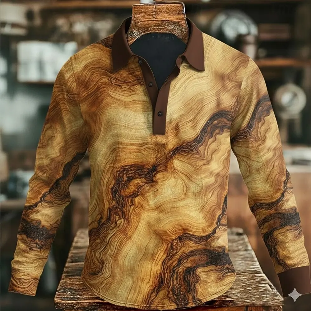 Men's Business Casual Polo Long Sleeve T-shirt Summer Comfortable Top T-shirts for Men Clothes for Man Clothes for Man