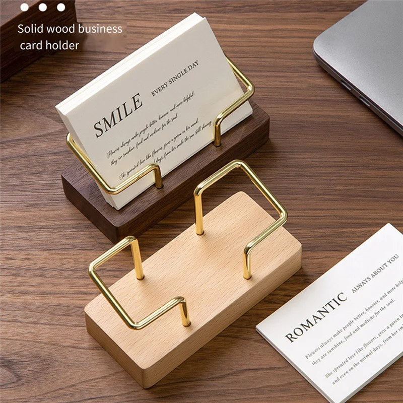 

Business Card Holder Organizer Office Desk Display Stand Memo Counter Accessories Tabletop Shelf Home