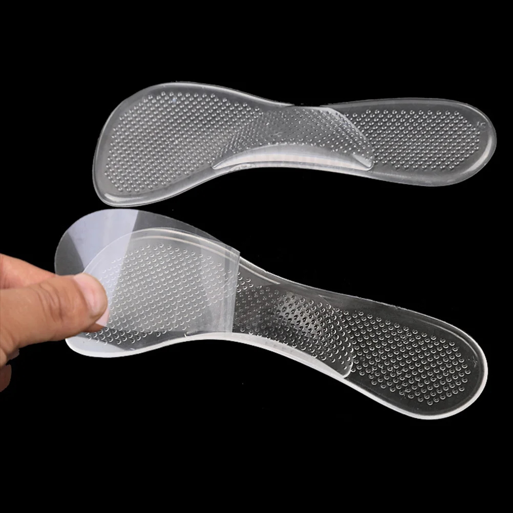 

1Pair 3 in 1 Flatfoot Detachable Gel Heel Support Pads Shoe Pad Silicone Height Increase Insole for Women