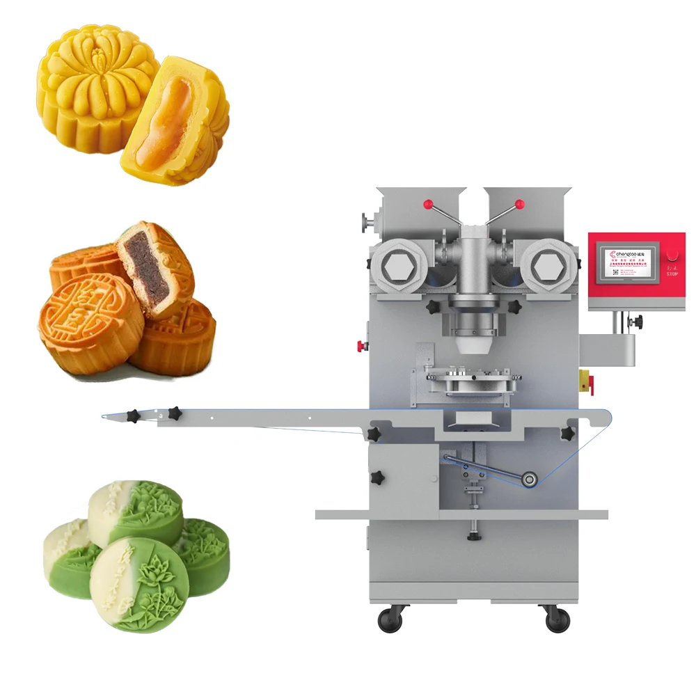 Automatic Motor-Driven Mamool Mooncake Pastry Dough Extruder & Pattern Shaping Machine Food Grade Stainless Steel High Capacity