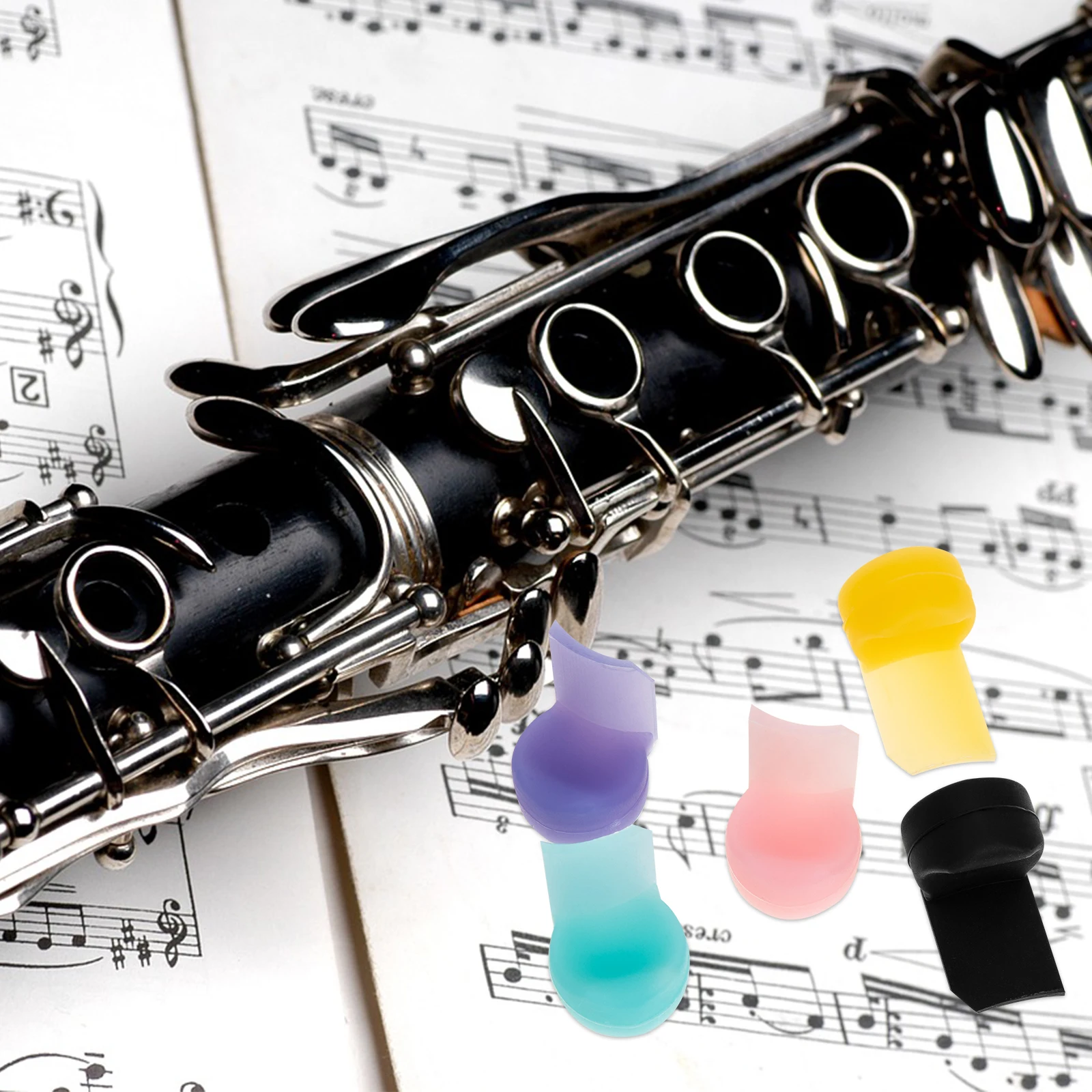 

5 Pcs Thumb Protector Finger Bracket Professional Clarinet Rest Musical Instrument