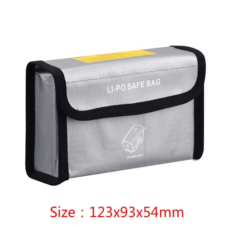 94x60x54mm Lipo Battery Portable Fireproof Explosion-proof Safety Bag Fire Resistant For Yu 2 / Yu AIR 2 Universal Battery Pack