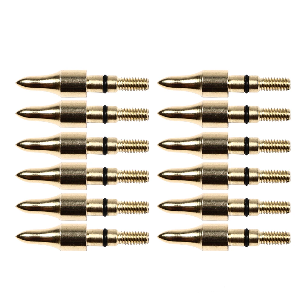 

12/24pcs 100 Grains Archery Arrowhead Arrow Points Carbon Steel Tips Compound/Recurve Bow Shooting Hunting Accessories