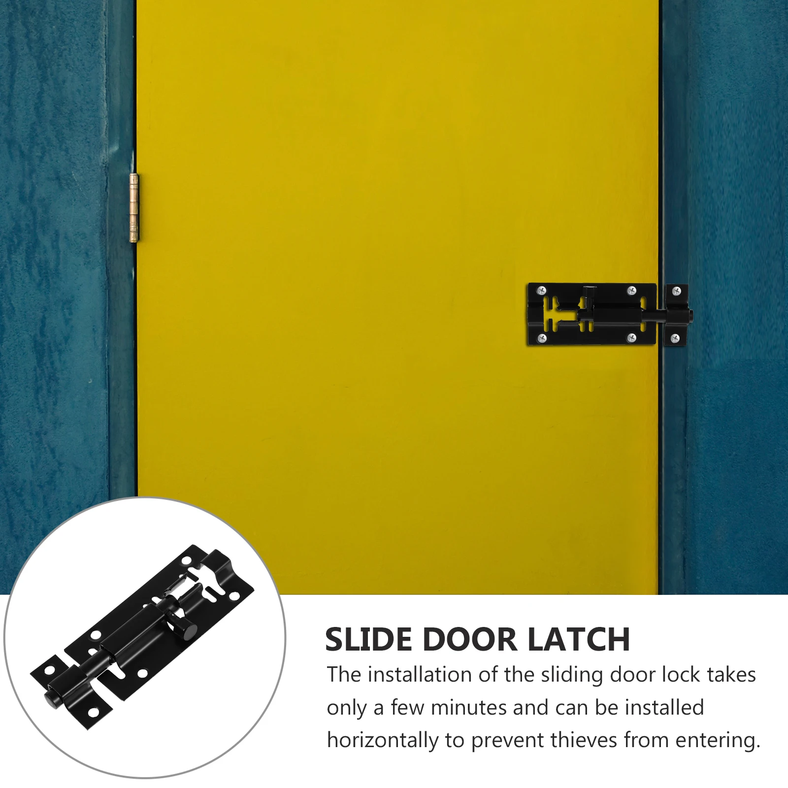 

4pcs Stainless Steel Slide Latch Secure Sliding Lock Bolt Safety Shed Door Locks Window Bolts Barn Door Hardware SecurityLatch