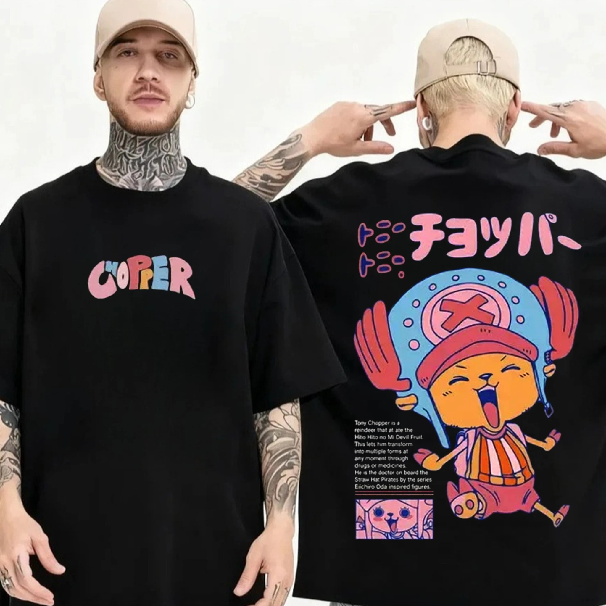 One Piece Anime Tony Tony Chopper T Shirt Men Women Cotton Short Sleeve Tee Tops 2026 Summer Graphic Print Streetwear Casual Y2k