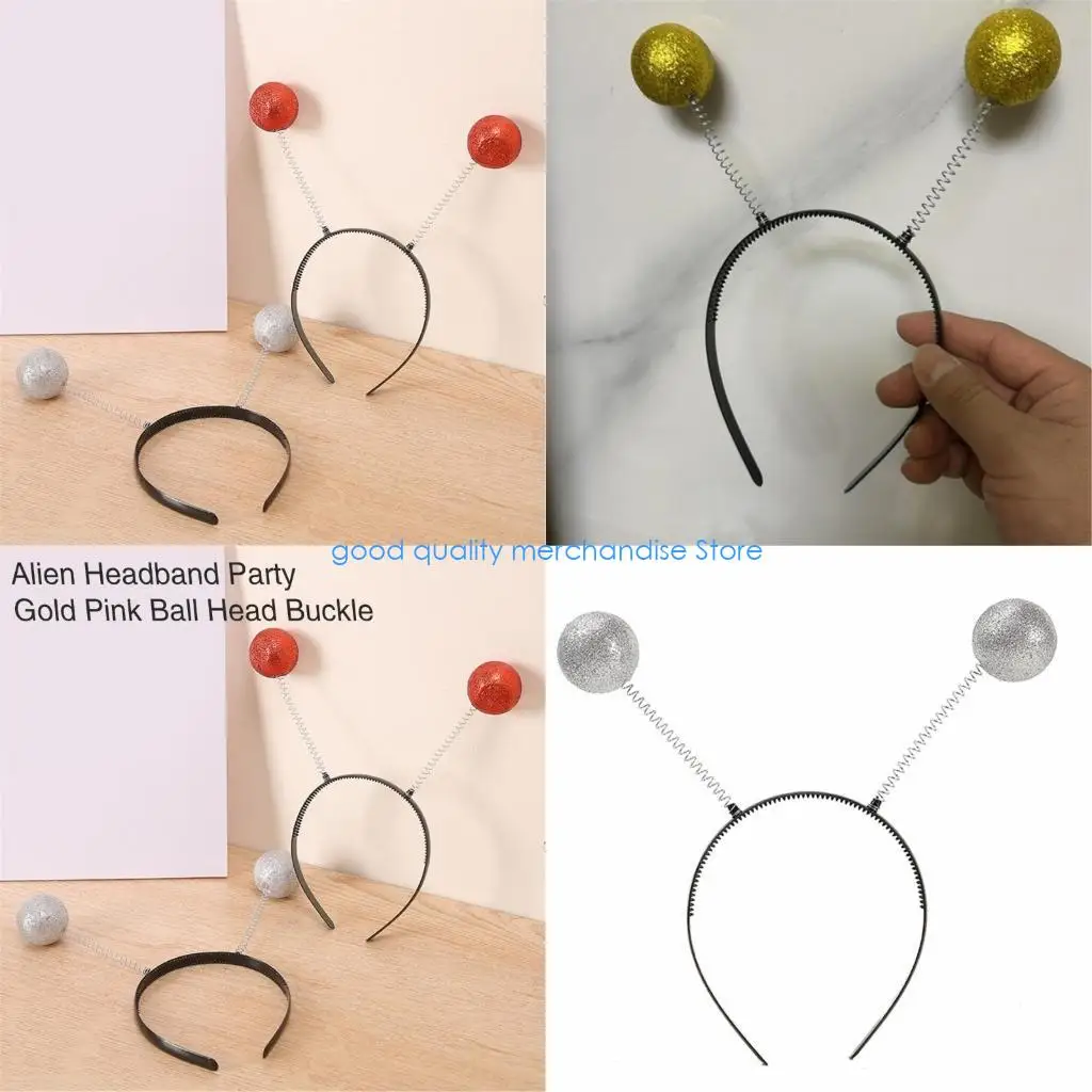 

Y5JD блестящие повязки на голову, повседневная одежда, очаровательная антенна для рождественской вечеринки, Хэллоуина