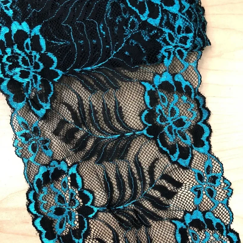 1 Yard 18CM Wide Stretch Lace DIY Clothing Spandex Underwear Wedding Dress Crafts Sewing Accessories