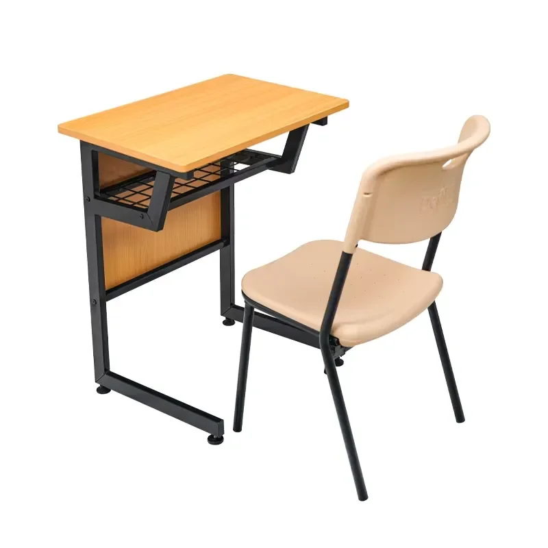 Modern Eco-friendly Wooden School Desk and Chair Set for Classroom Use