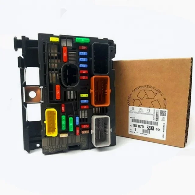 

Коробка плавких предохранителей в сборе 9807028780 для Peugeot 308 607 807, экспертный партнер для Citroen Berlingo C4 C8, отправка, запуск двигателя, сервоприемник