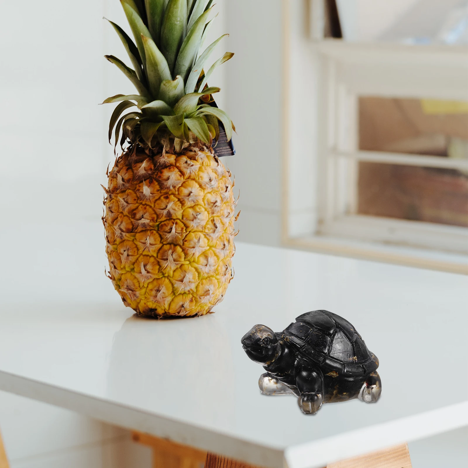 

1pc Turtle Decoration Turtle Statue Resin Animal Ornament Desk Home Decor Indoor Decoration Small Feng Shui Décor