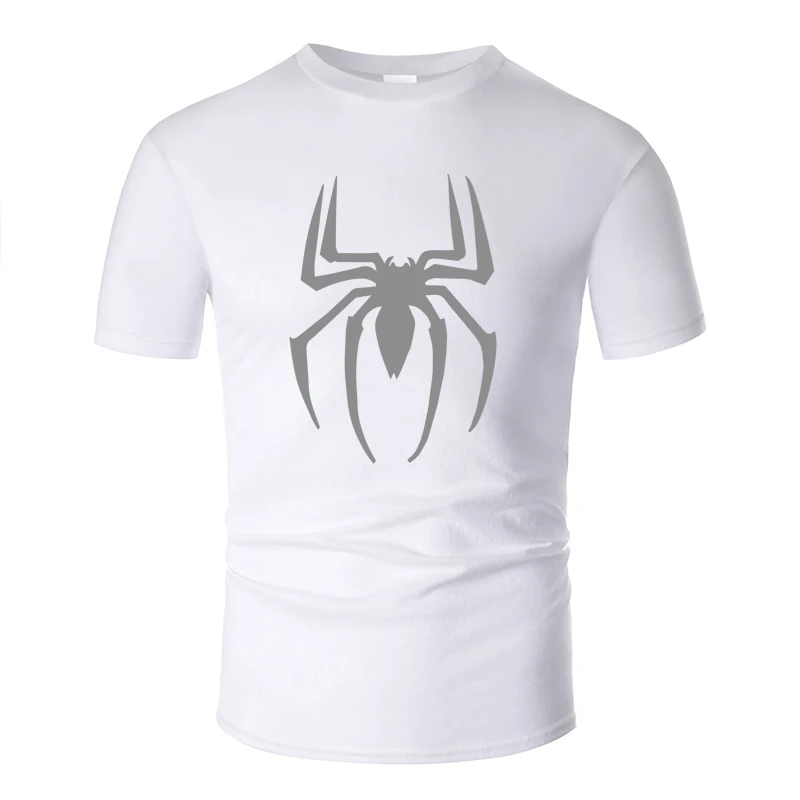 Marvel Cool Spiderman Line Art O Neck Cotton T Shirt Men And Woman Unisex Summer Short Sleeve Designed Casual Tee 13 Color