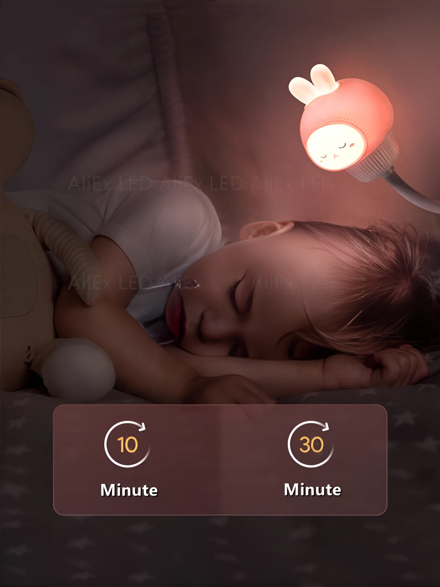 LED Chlidren USB Night Light Cute Cartoon Night Lamp Bear Remote Control for Baby Kid Bedroom Decor Bedside Lamp Christmas Gift