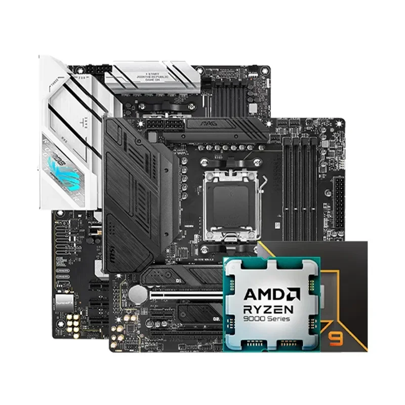2026for Ryzen 9 9900X 9950X CPU and Motherboard Combo Kit for B850 X870 Mainboard Processor Bundle Set