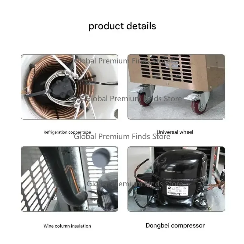 D7272 60L Compact Counter Top Beer Cooler Dispenser Kegerator Machine Mini Kegerator for Pub - Efficient Beer Serving System