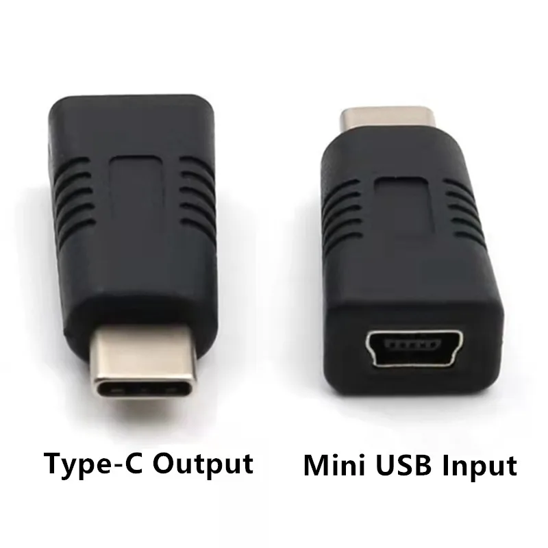 Mini USB หญิงถึงอะแดปเตอร์ชาย Type C ป้องกันการกัดกร่อนตัวแปลงโทรศัพท์แบบพกพา