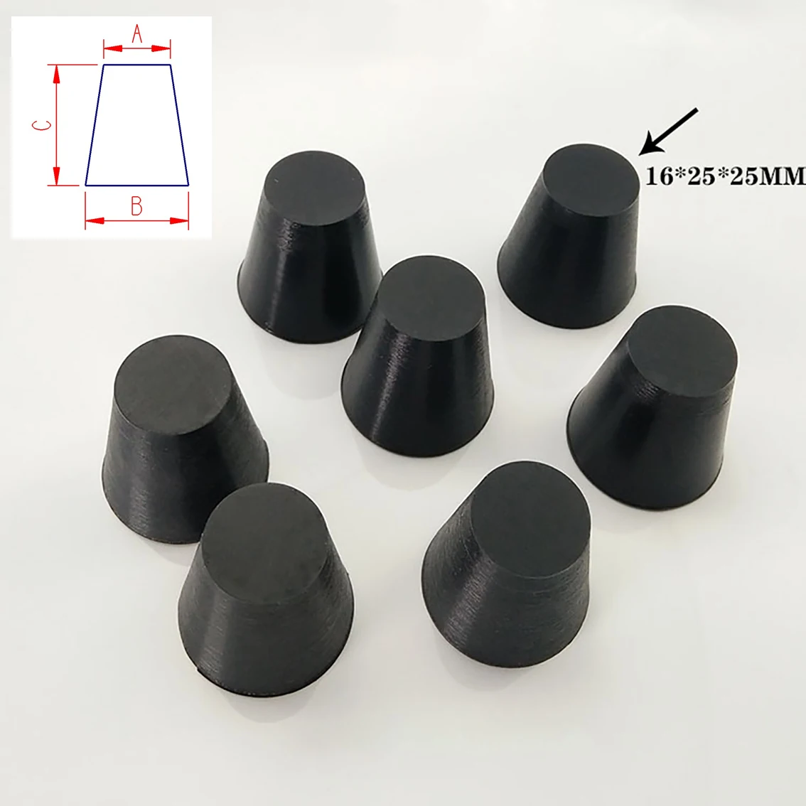 Bouchon conique en caoutchouc noir pour banc, bouchons coniques en silicone, haute température, galvanoplastie, cuisson, pulvérisation de peinture, 5 pièces, 10 pièces, 20 pièces