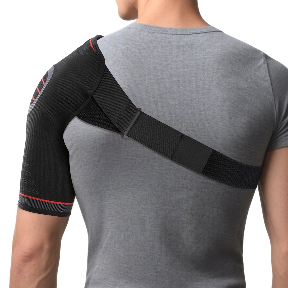 

1pcs Adjustable Compression Shoulder Brace Support Brace Cuff Brace Shoulder Strap Sleeves for Sports And Fitness