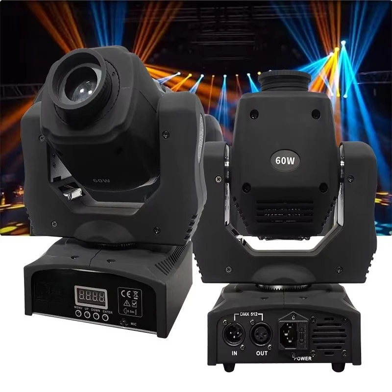 60W DMX voice-activated pattern DJ disco wedding stage 4 in 1 RGBW rotation
