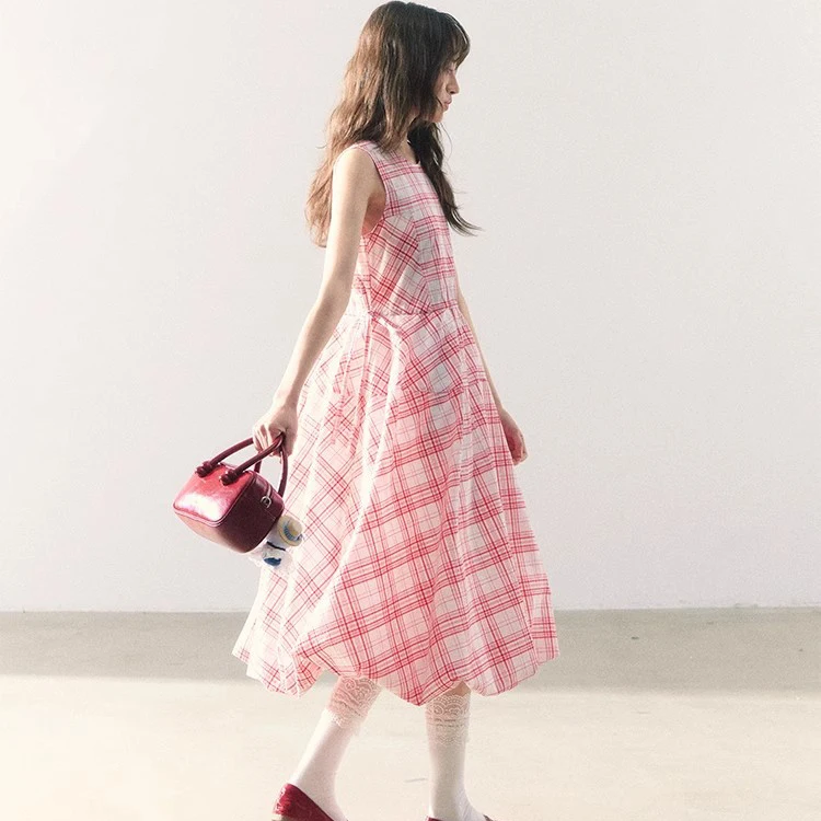 2025 ผู้หญิงฤดูร้อนชุดยาวสีฟ้าแขนกุดหลวมสไตล์ Boho Maxi ชุด Vestidos เสื้อผ้าผู้หญิง