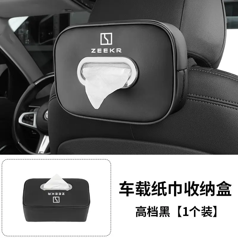 

Car Interior Seat Back Tissue Storage Bag Accessories Toilet Paper Organizer with logo For Zeekr 001 009 007 X 7X 2023 2024 225